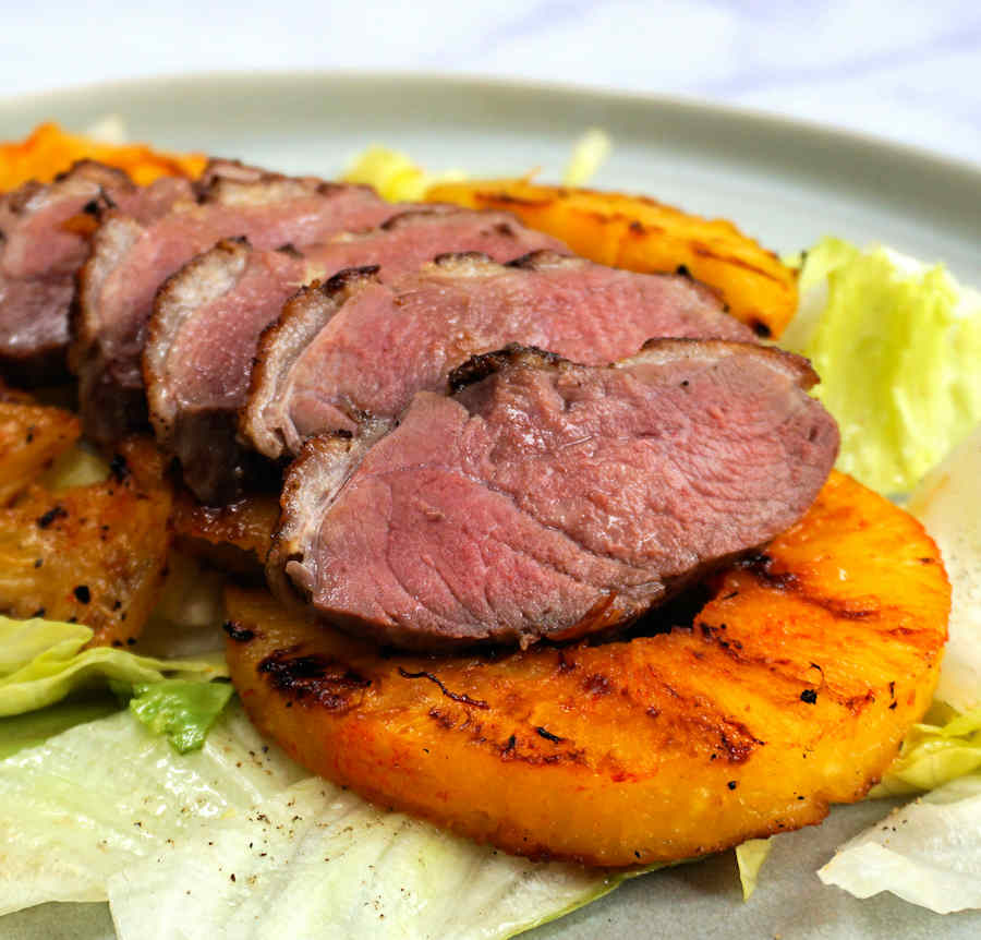 Oven Roast Duck Breast With Pineapple Recipe Cuisine Fiend